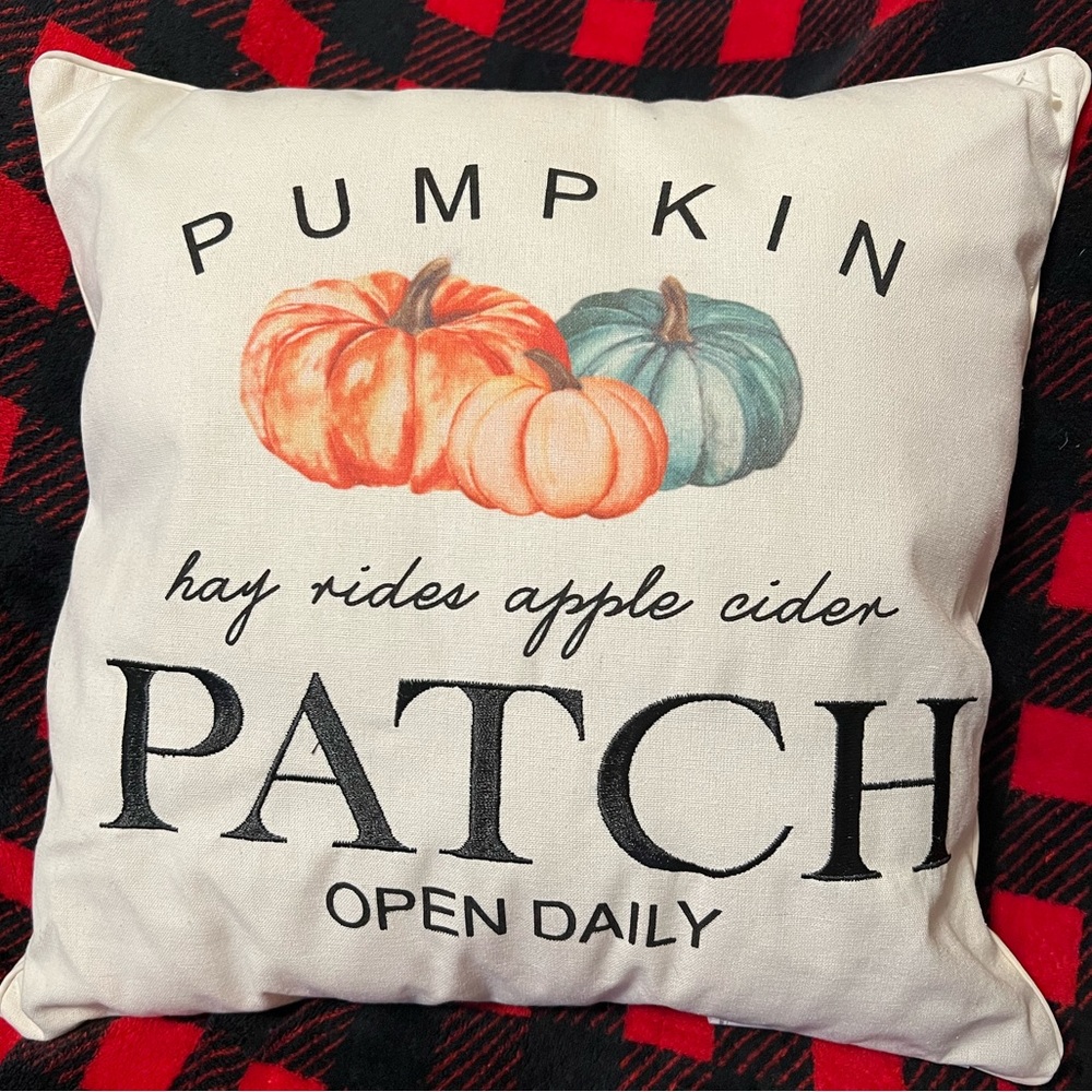 ‘Pumpkin Patch’ Fall Accent Pillow
